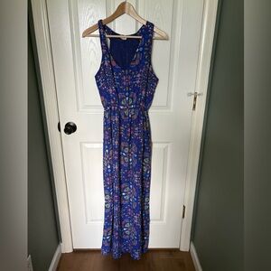 Everly Floral Blue Maxi Dress